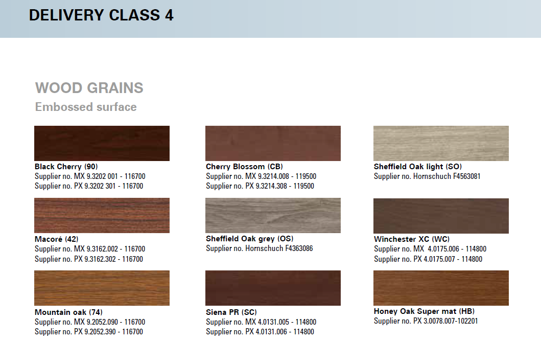 Kömmerling colors. Page 5