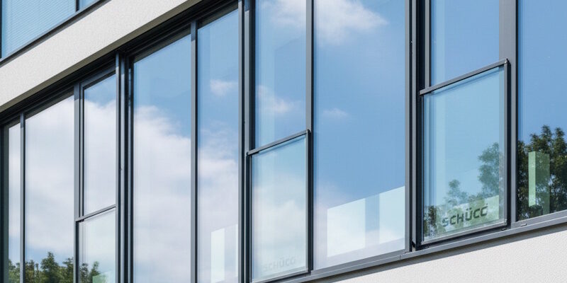 Алюминиевые окна Schüco в современном доме