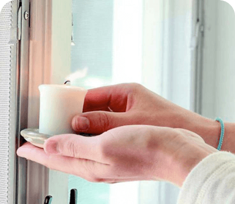 Corrientes de aire en ventanas